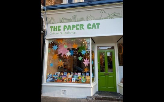 The exterior of The Paper Cat Children's Bookshop in Herne Hill