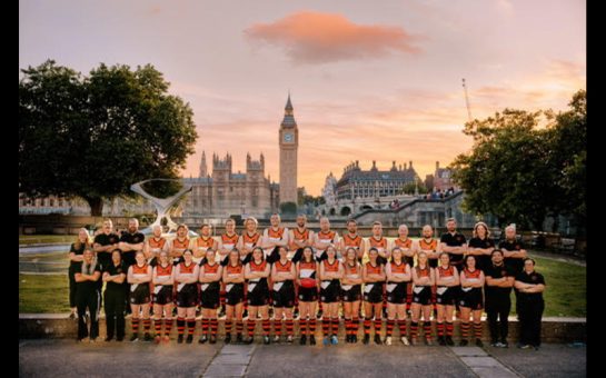 The club photo for the 2024 South East London Giants men's and women's team.