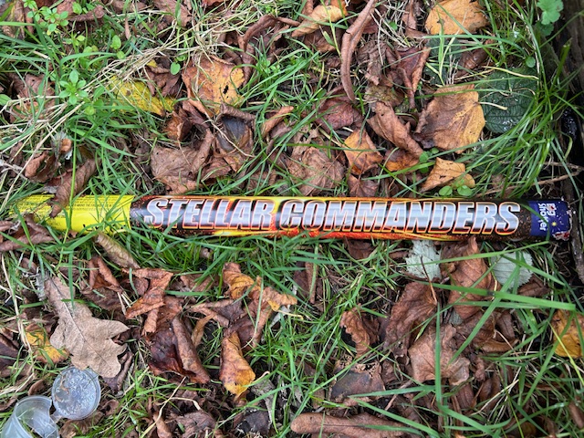 Mortar Firework found in Mountsfield Park