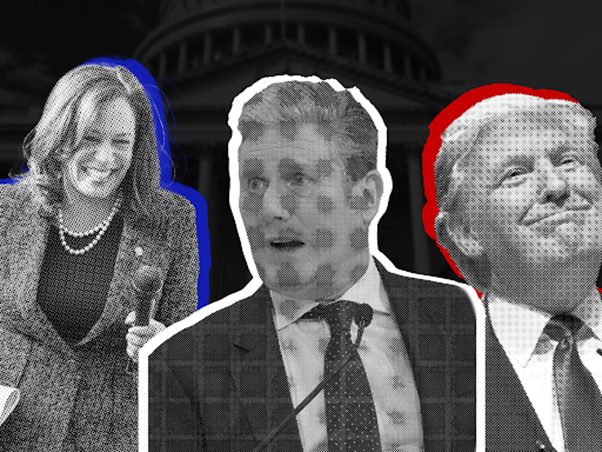 Kamala Harris, Sir Keir Starmer and Donald Trump