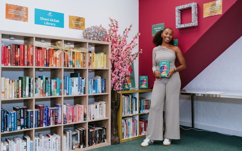 Shani Akilah pictured in Woolwich bookshop